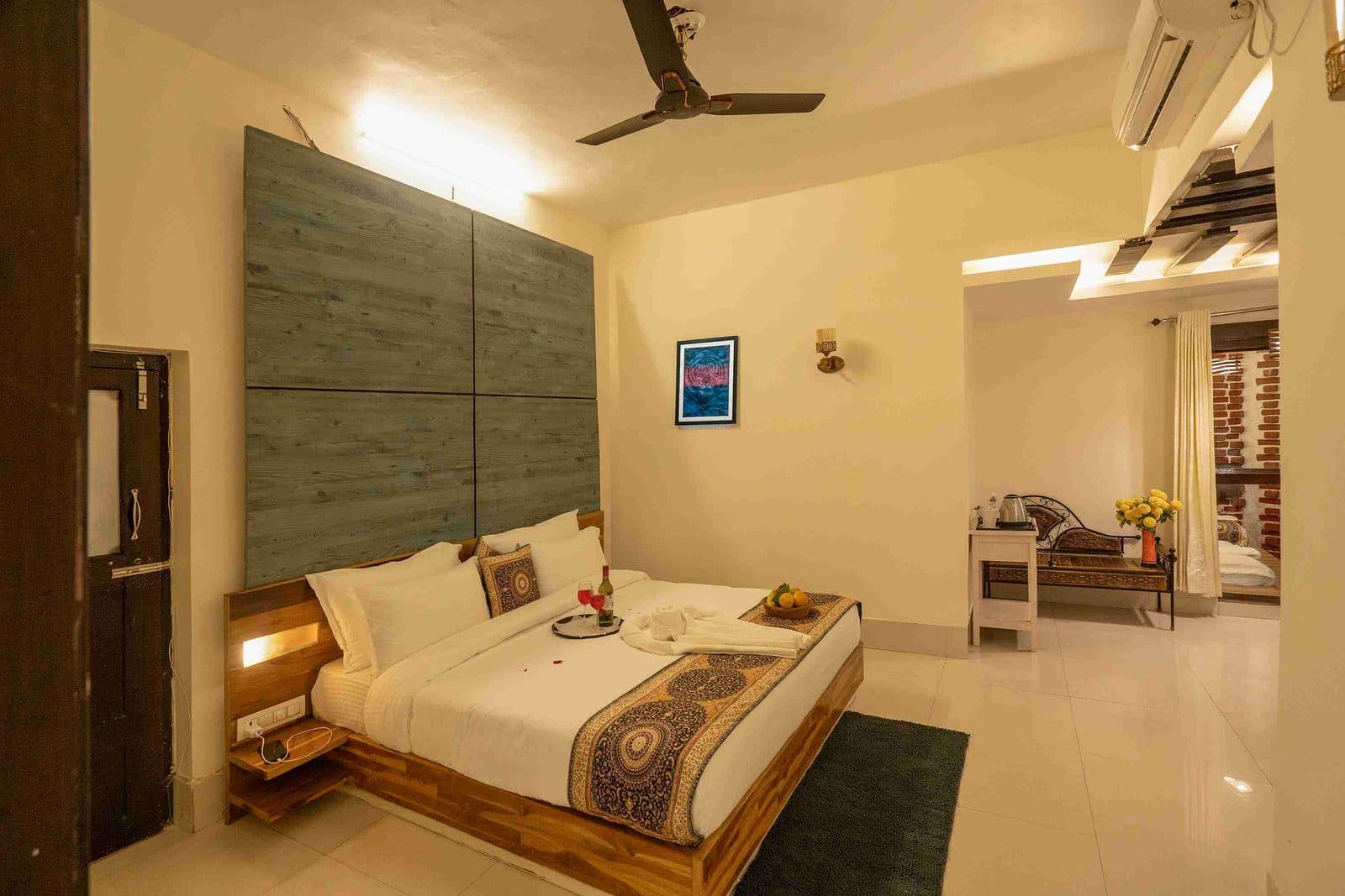 The Dhikala Family Suite bedroom